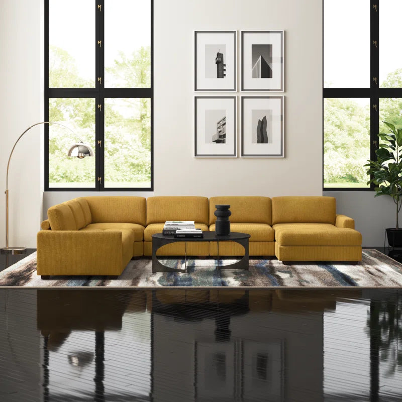 Aristedes 6 - Piece Corduroy Sectional