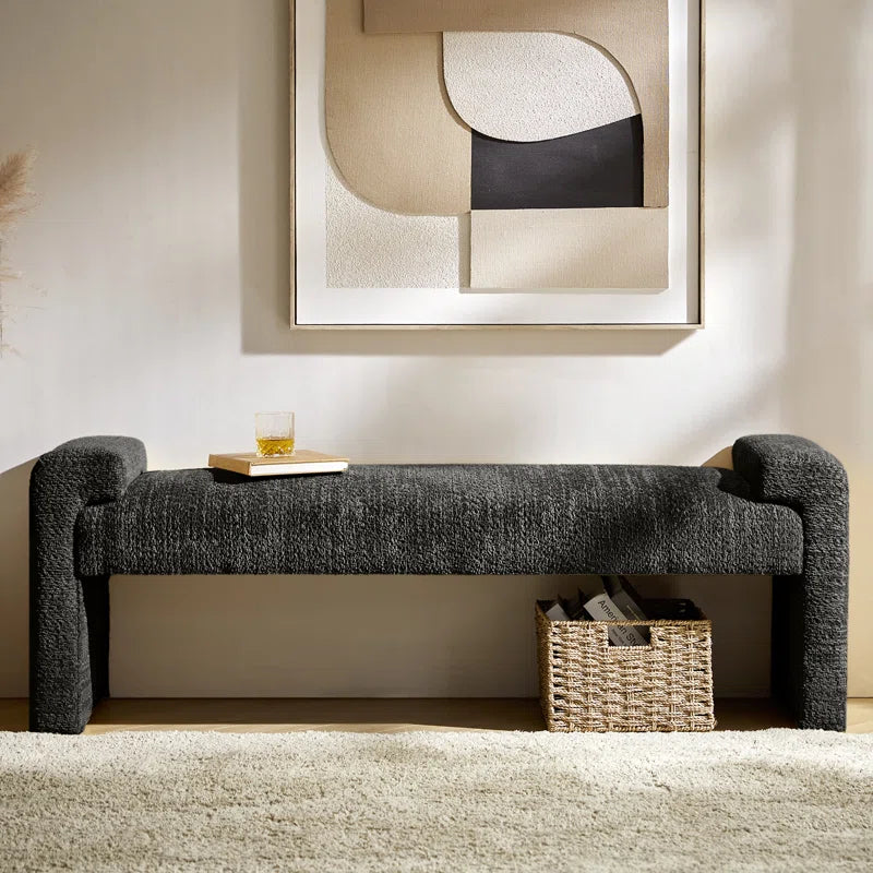 Arlesia 58.5'' W Modern Upholstered Accent Bench