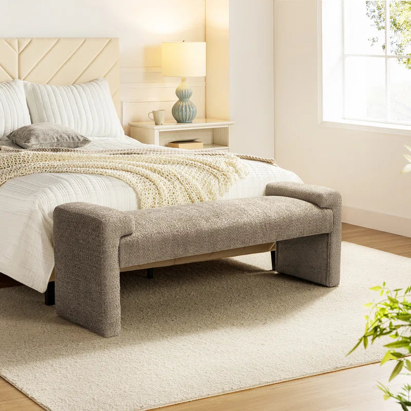 Arlesia 58.5'' W Modern Upholstered Accent Bench