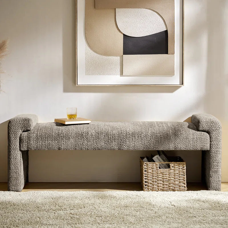 Arlesia 58.5'' W Modern Upholstered Accent Bench