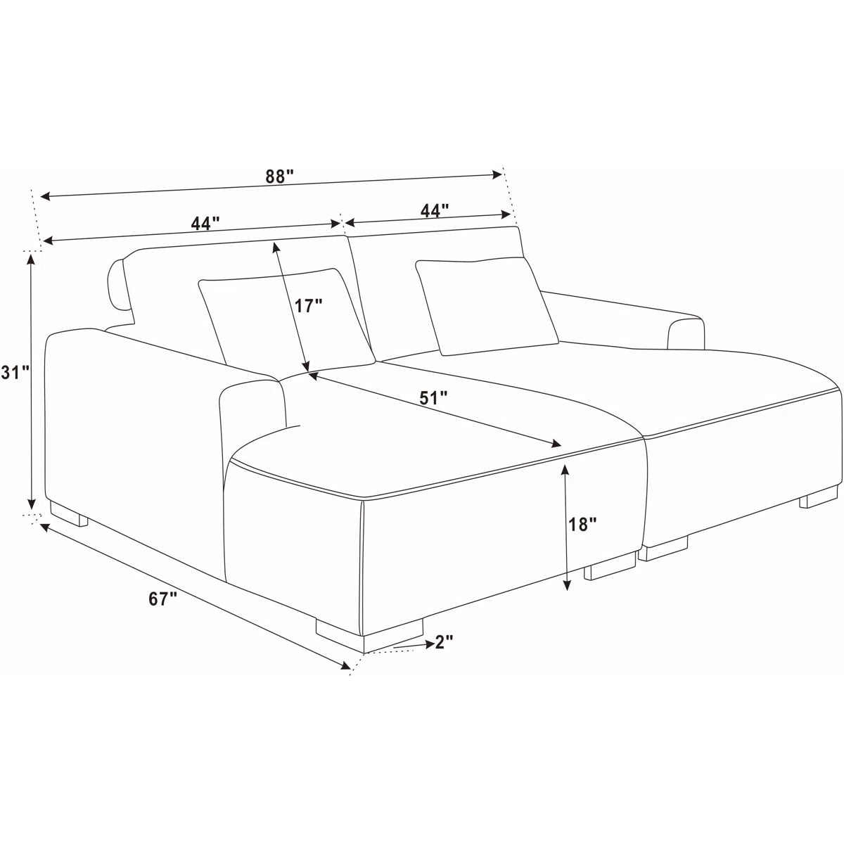 Axiel 88'' Upholstered Sleeper Sofa