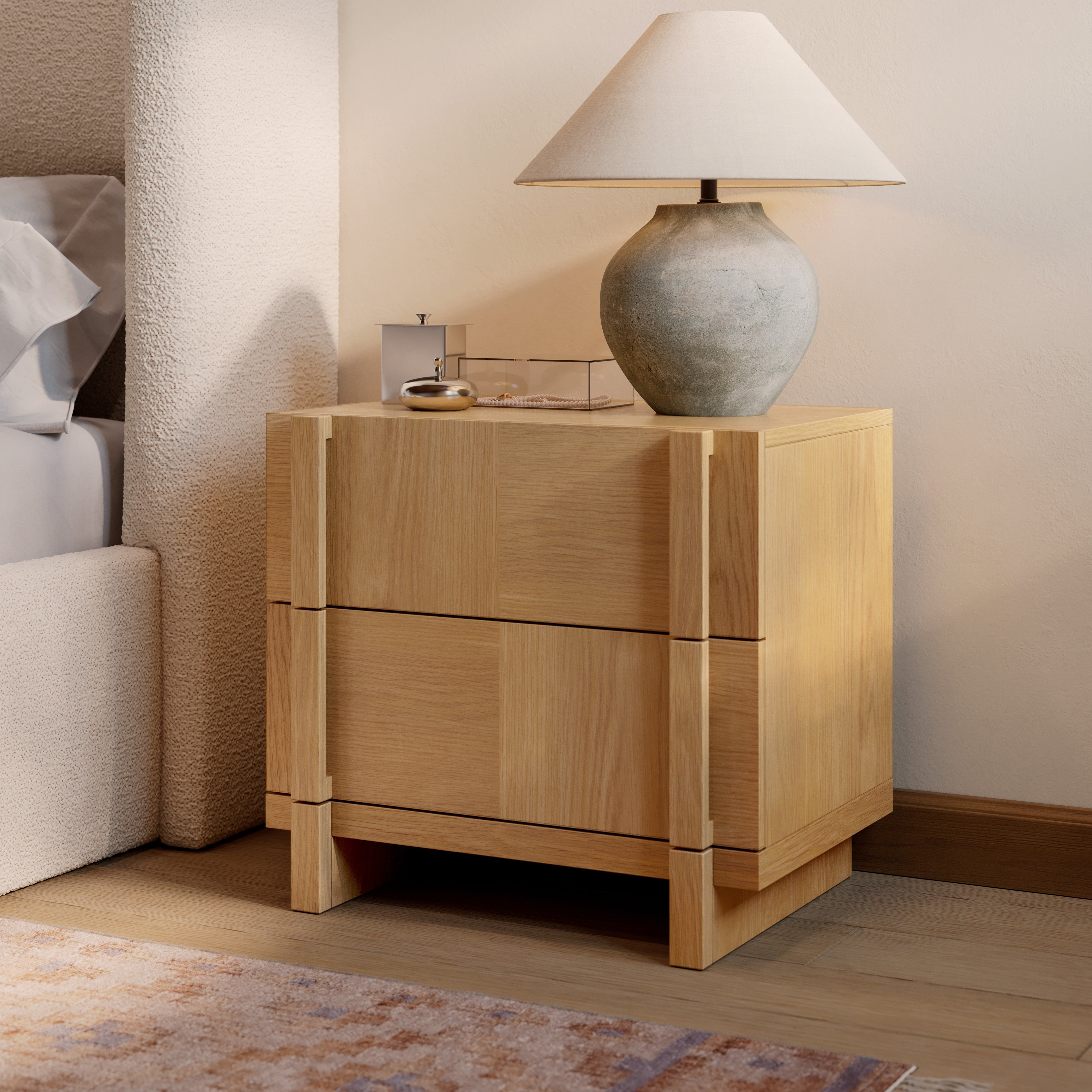 Ayra 2-Drawer Nightstand