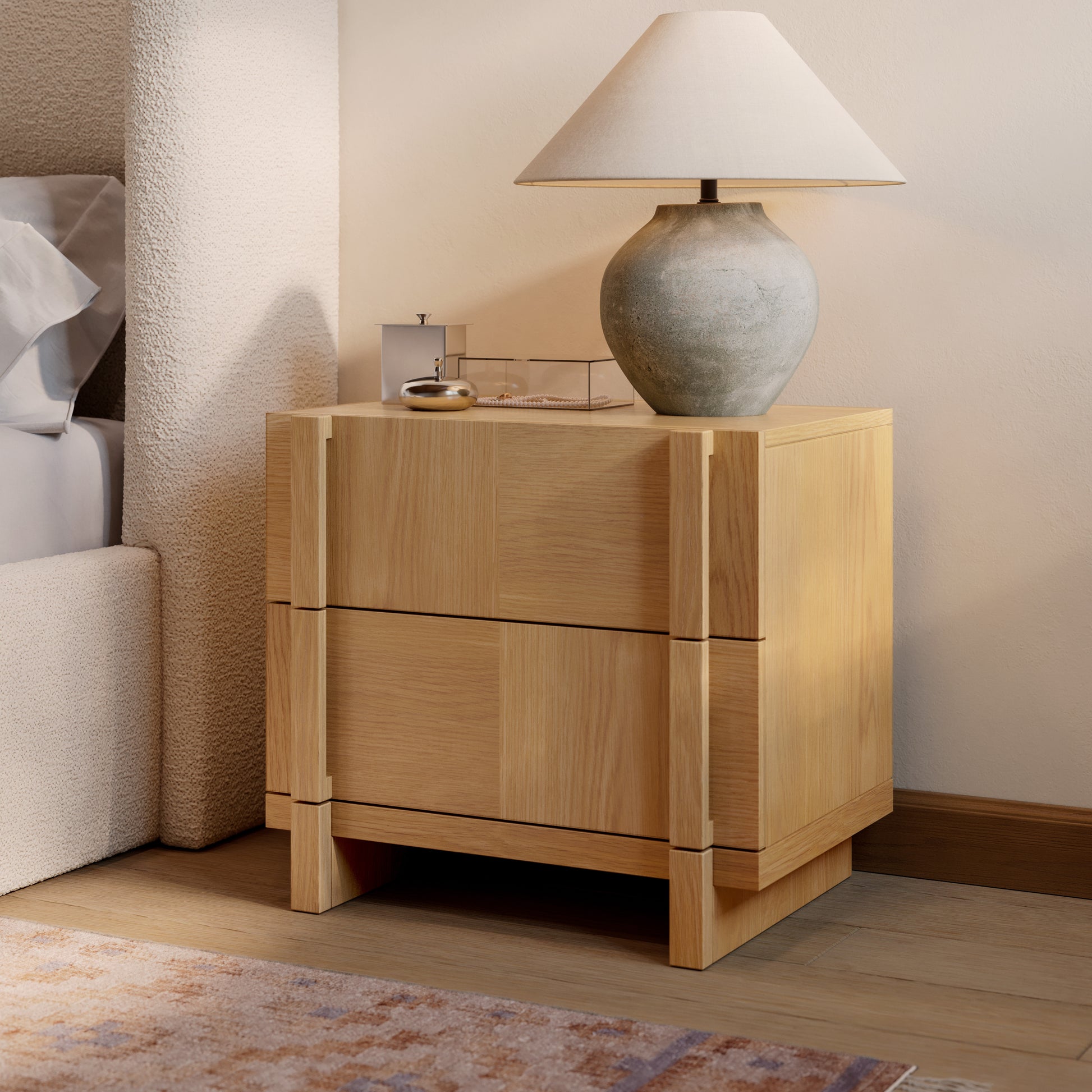 Ayra 2-Drawer Nightstand