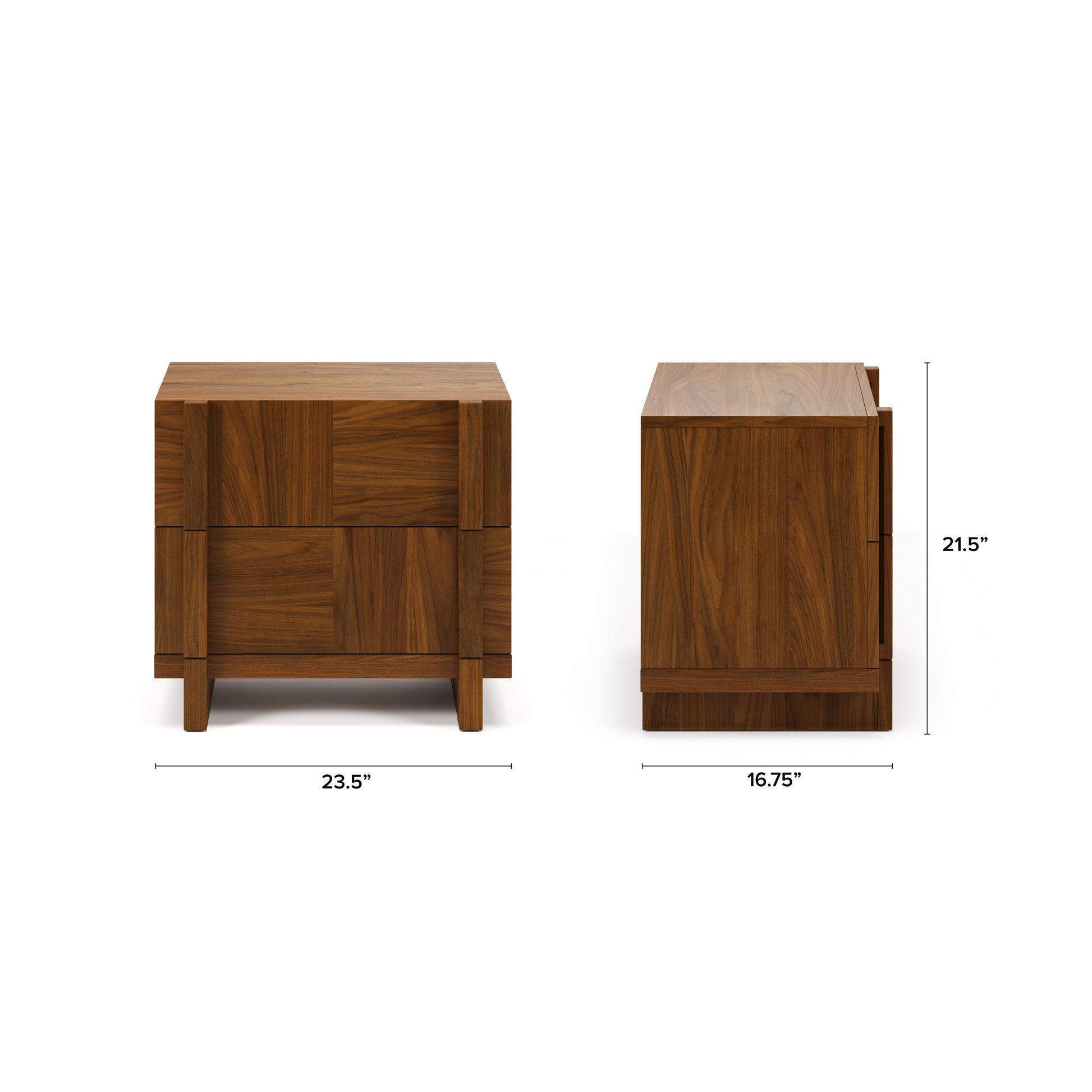 Ayra 2-Drawer Nightstand