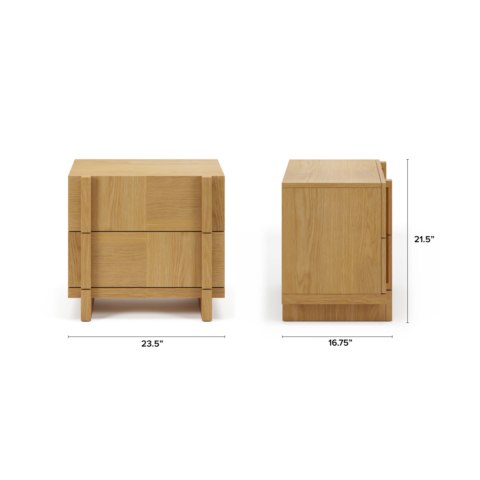Ayra 2-Drawer Nightstand