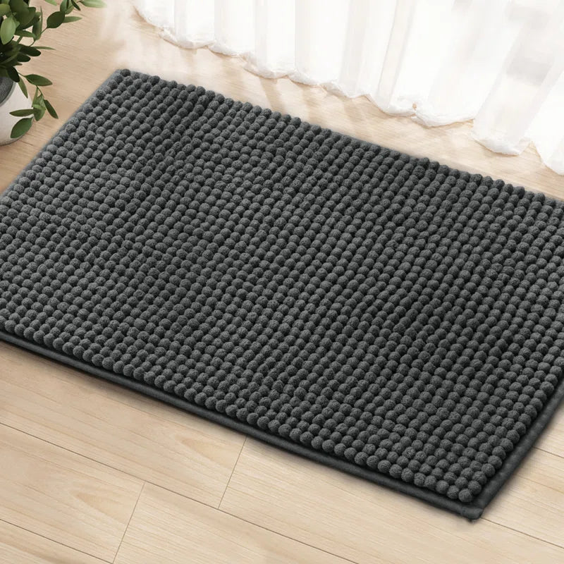 Luxury Polyester Rectangle Non-Slip Bath Rug