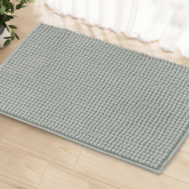 Luxury Polyester Rectangle Non-Slip Bath Rug