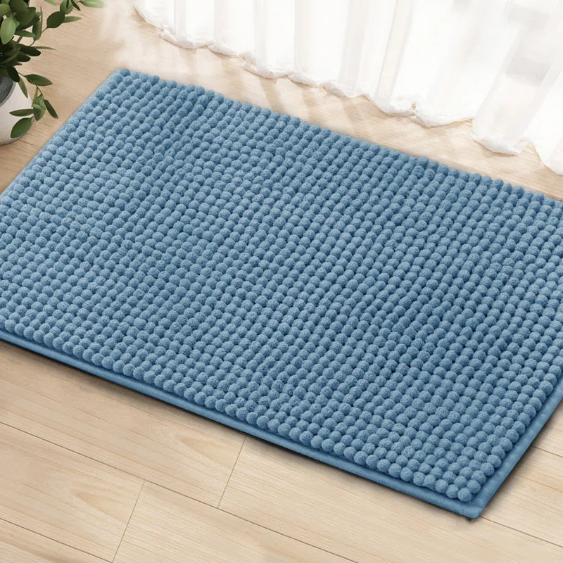 Luxury Polyester Rectangle Non-Slip Bath Rug
