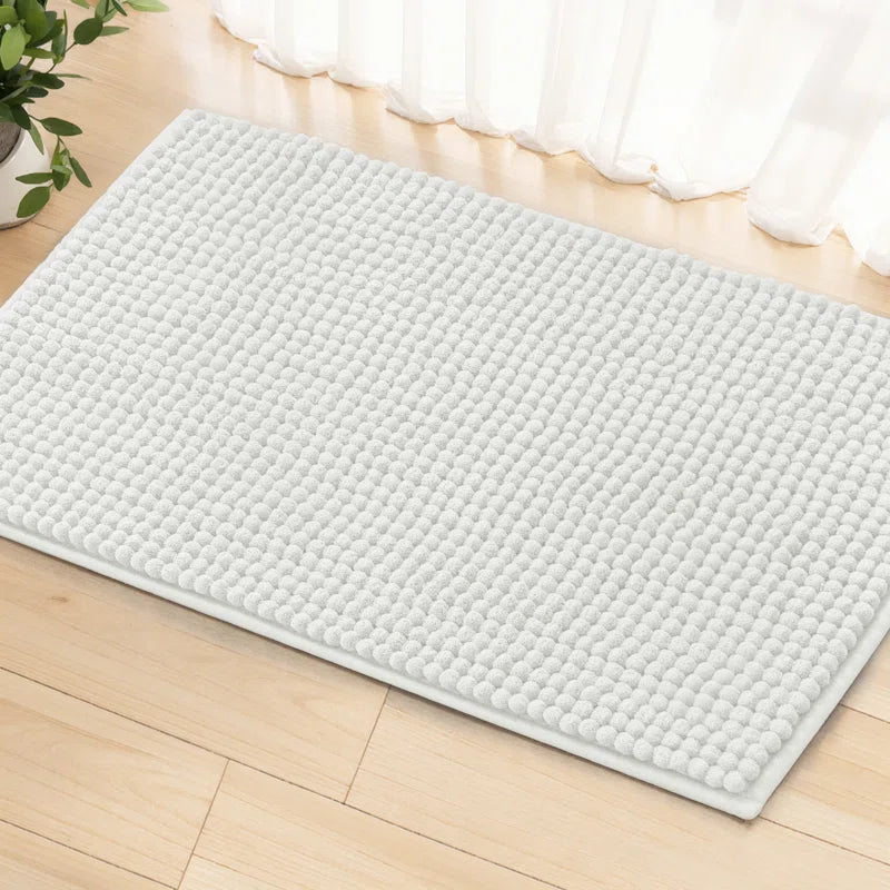 Luxury Polyester Rectangle Non-Slip Bath Rug