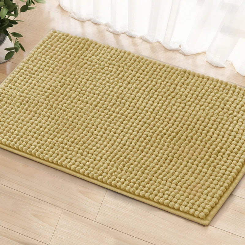 Luxury Polyester Rectangle Non-Slip Bath Rug