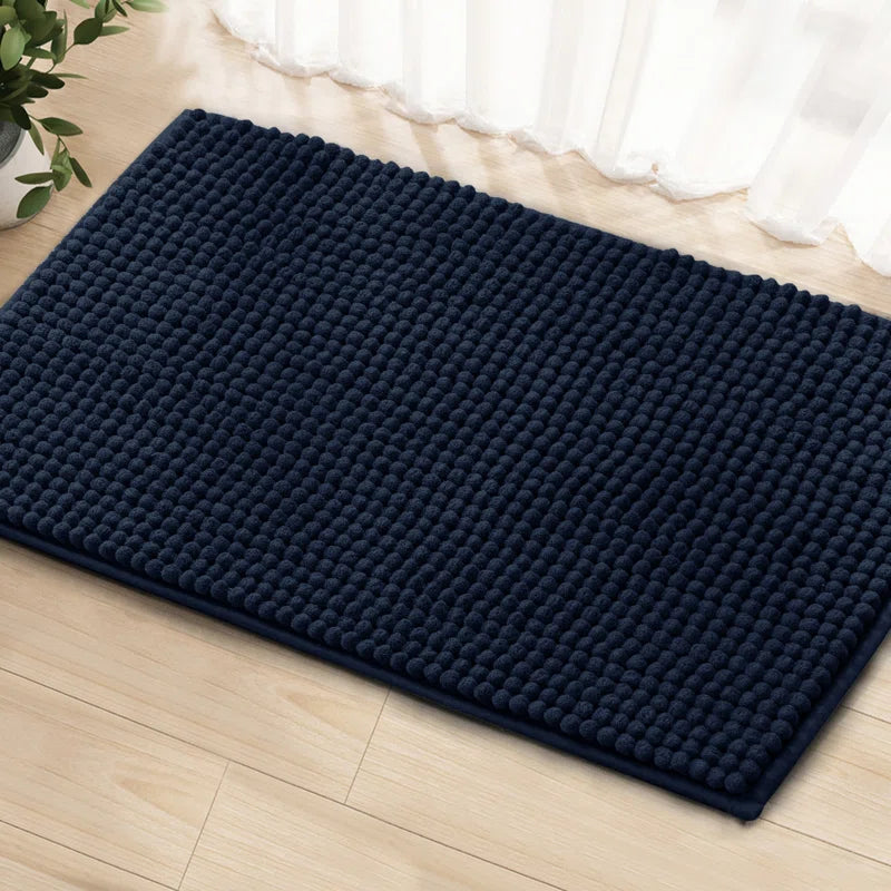 Luxury Polyester Rectangle Non-Slip Bath Rug