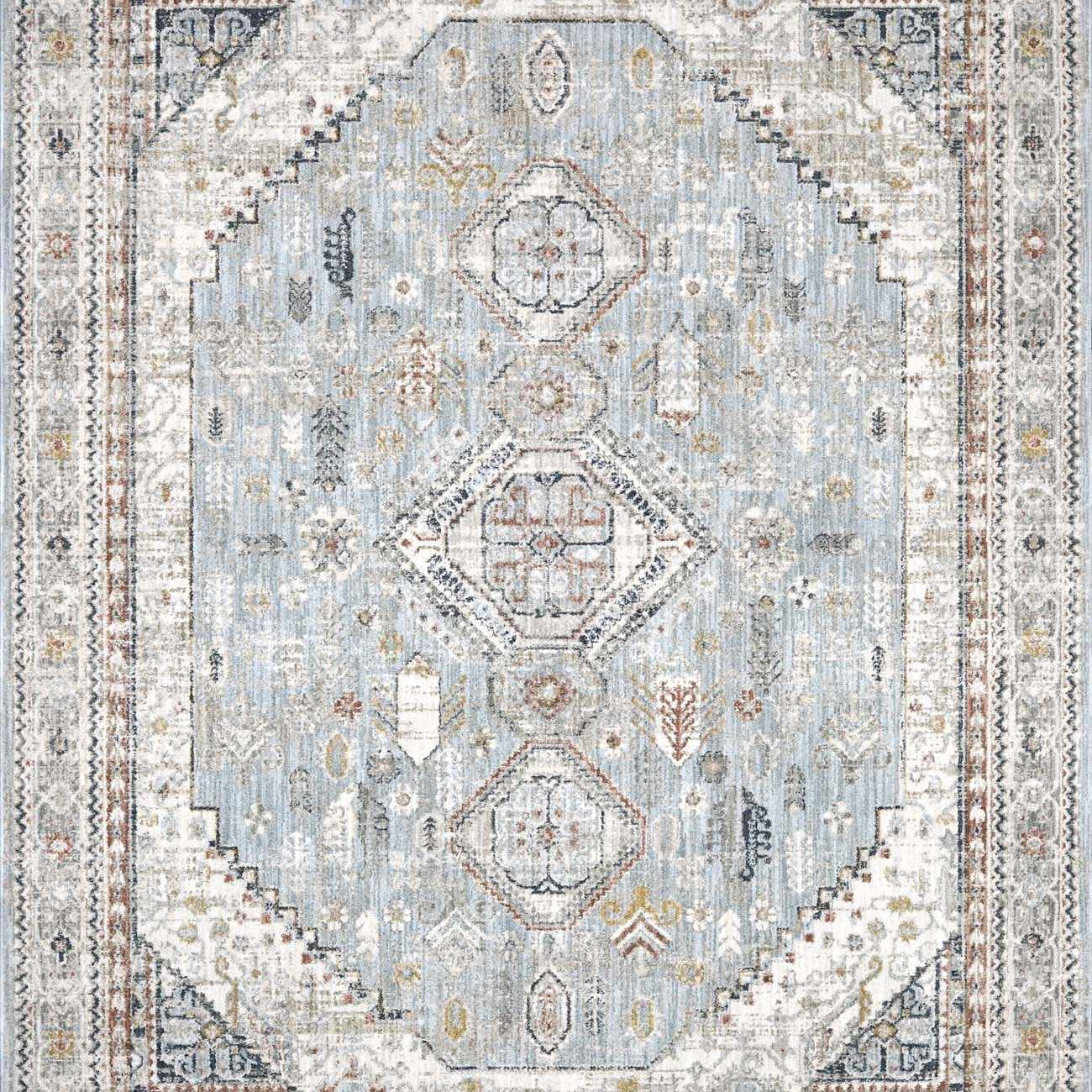 Kouta Gray Blue Area Rug