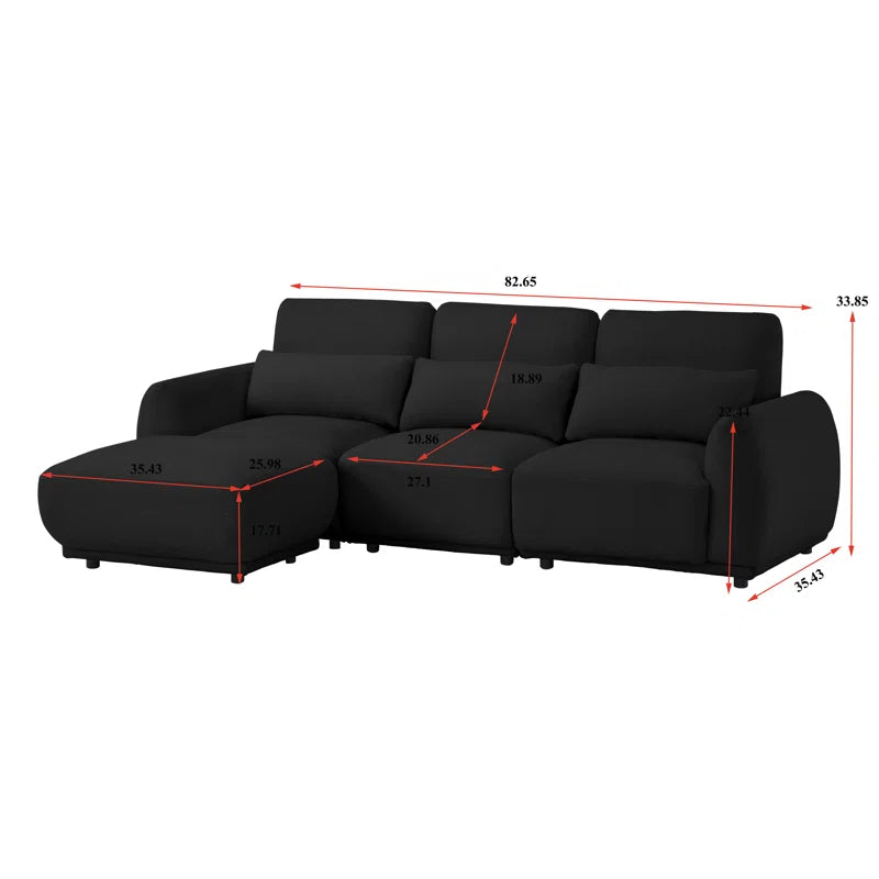 4 - Piece Upholstered Sectional