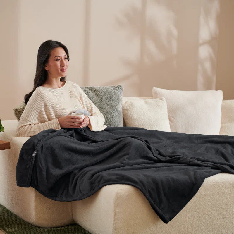 Bare Home Microplush Fleece Blanket - Fuzzy, Warm, Bed/Throw Blanket