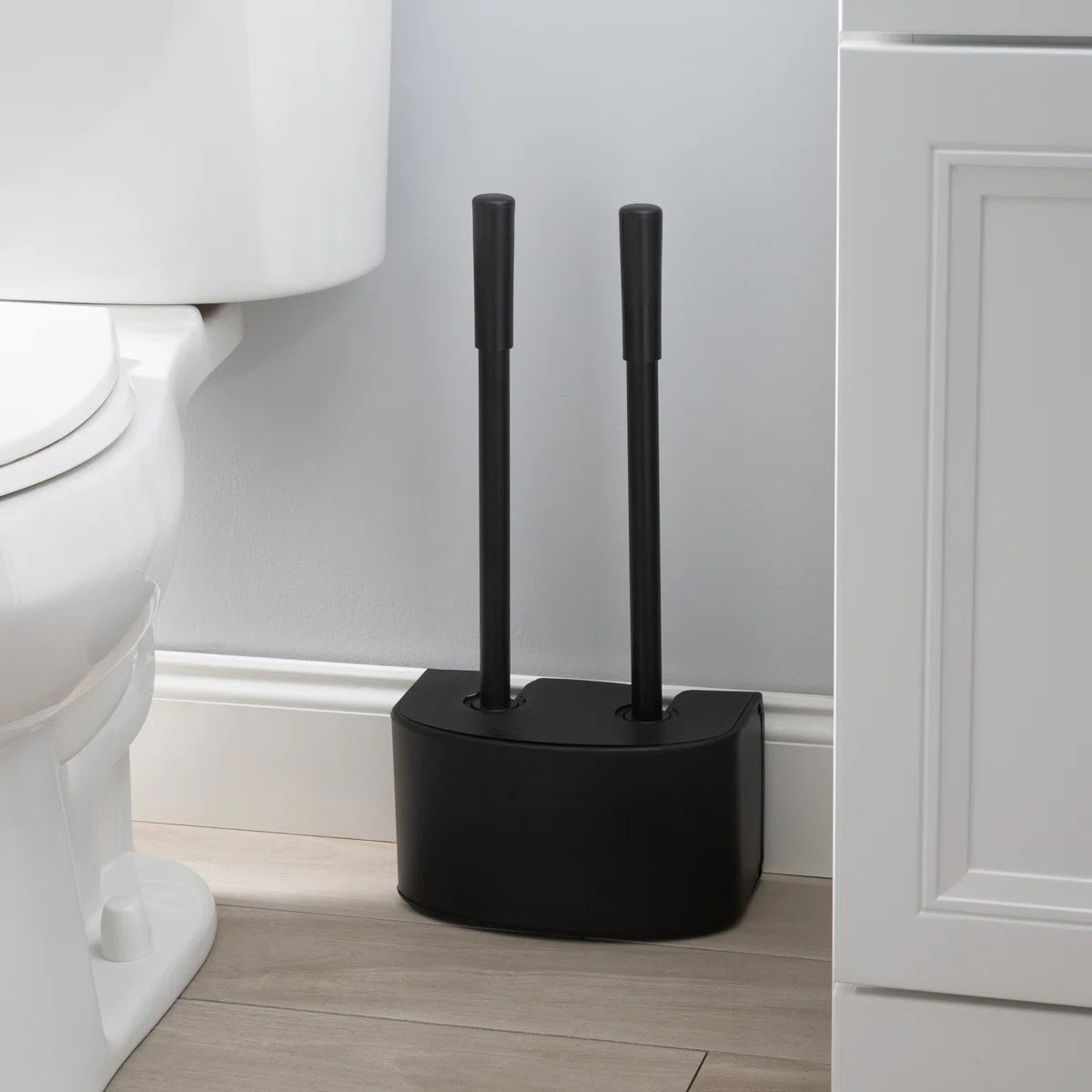 Bath Bliss 2-In-1 Toilet Brush And Plunger Set In Metal