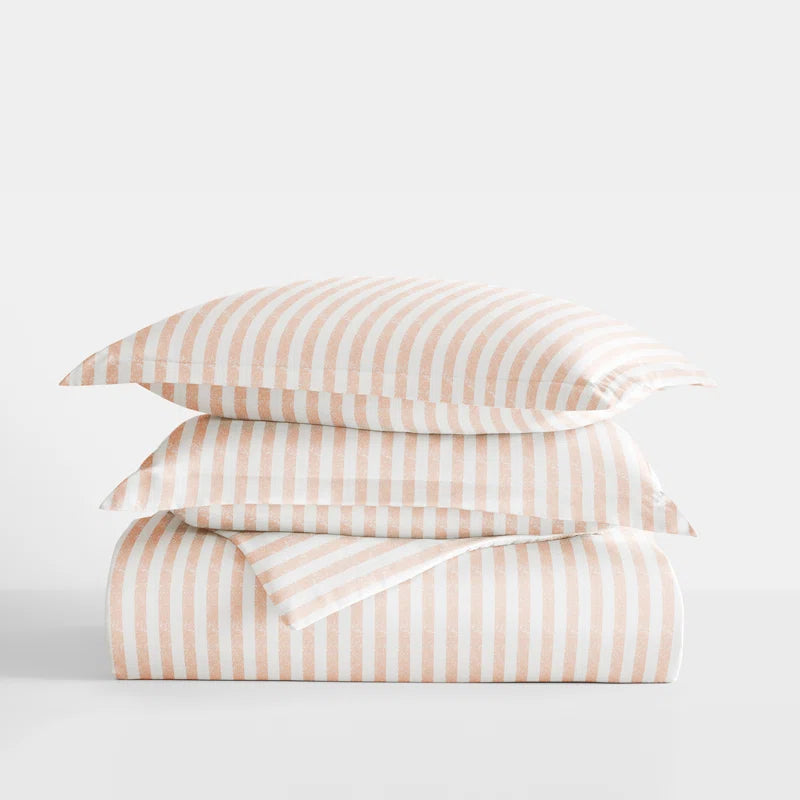 Becky Cameron Distressed Rugged Stripe Duvet Cover Set