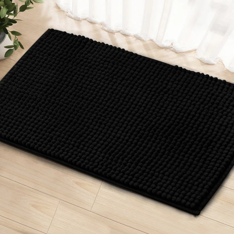 Luxury Polyester Rectangle Non-Slip Bath Rug
