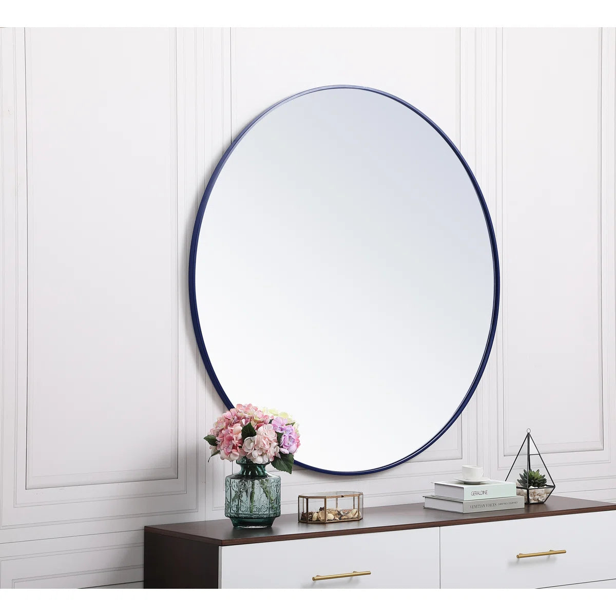 Sabine Metal Round Wall Mirror