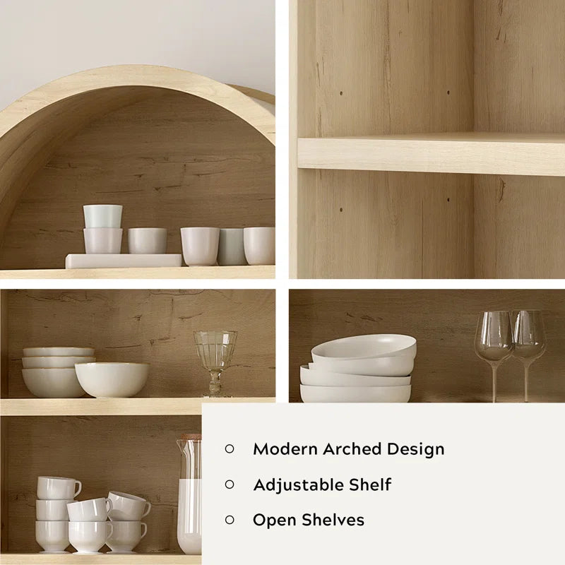 Bookcase Storage Display Cabinet With 5 Shelves