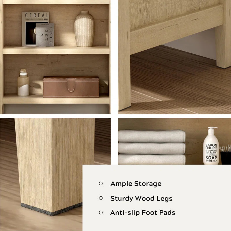 Bookcase Storage Display Cabinet With 5 Shelves