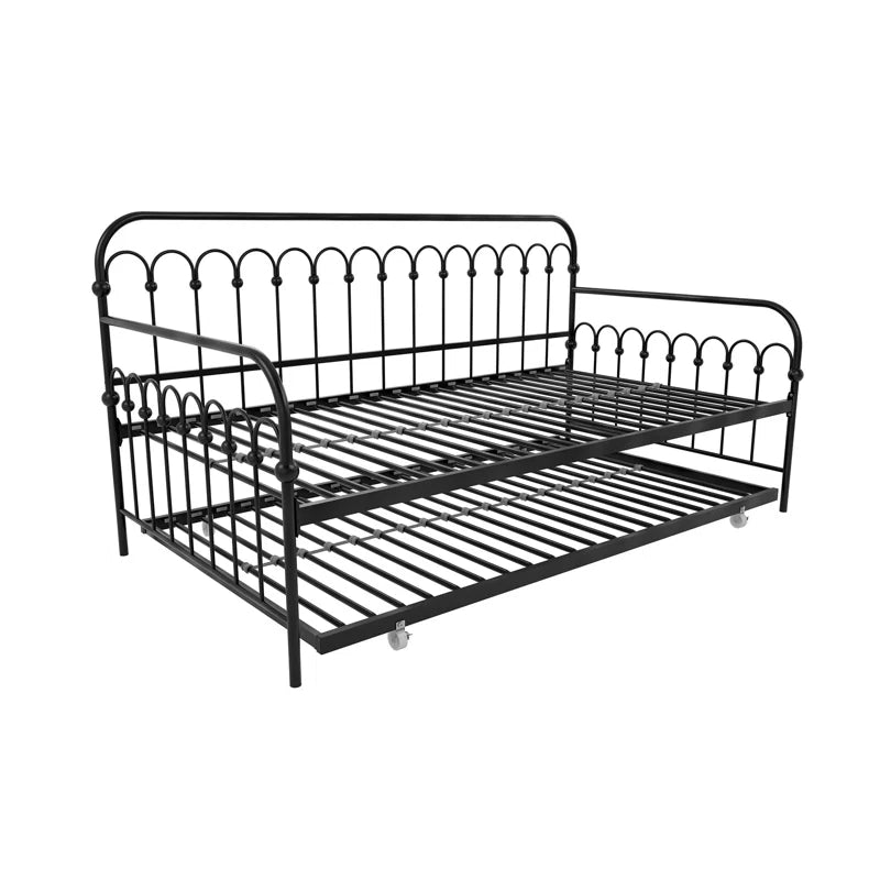 Bright Pop Metal Daybed with Trundle