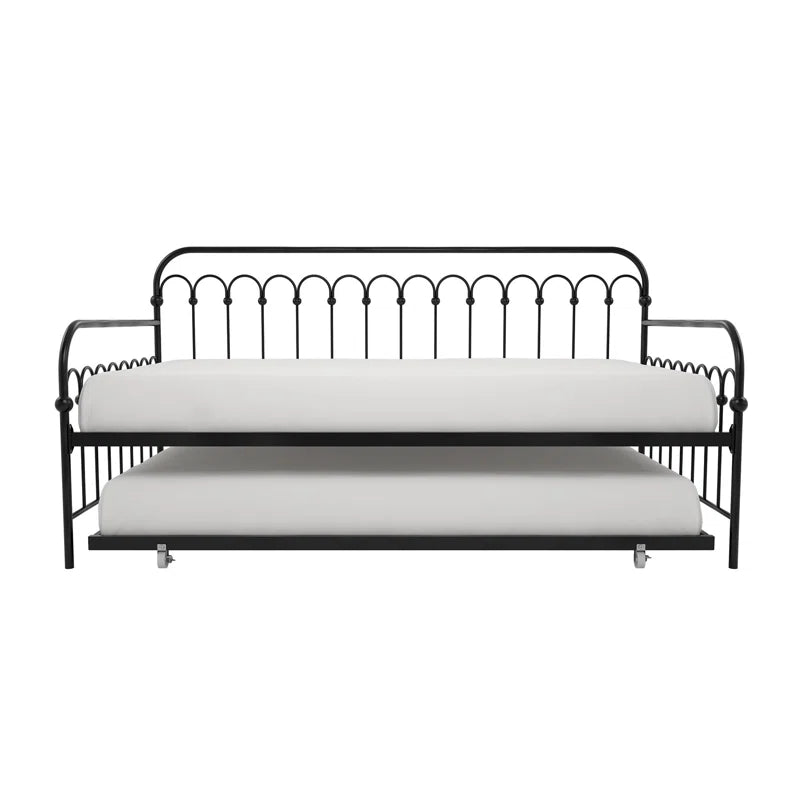 Bright Pop Metal Daybed with Trundle