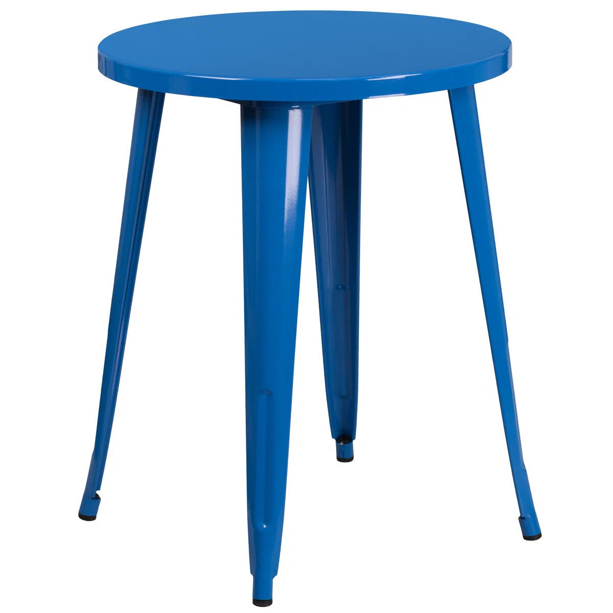 Brinson 30'' Round Metal Indoor-Outdoor Table Set with 2 Cafe Chairs