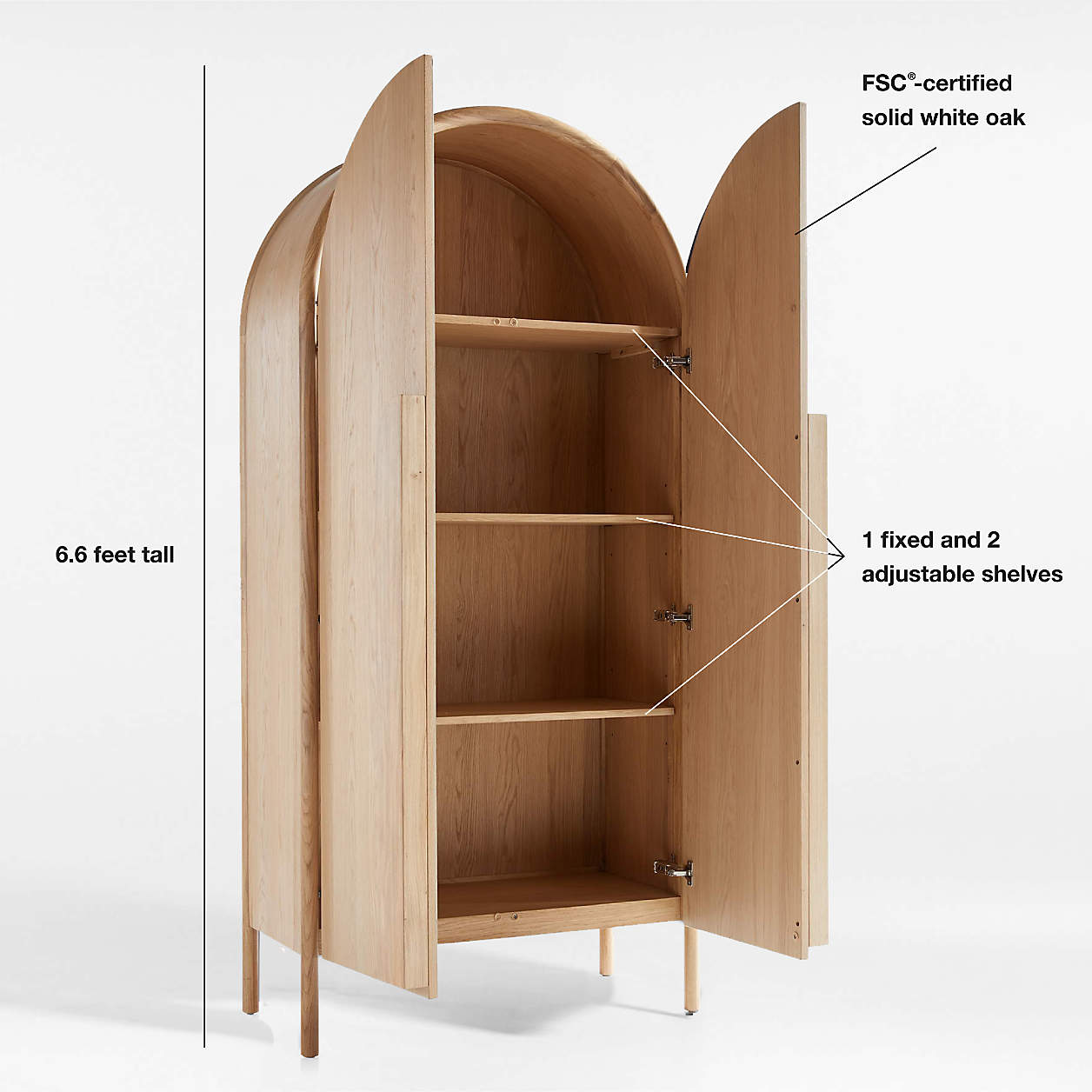 Annie 38" Storage Bookcase & Storage Cabinet by Leanne Ford