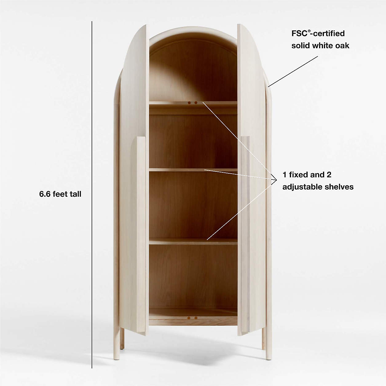 Annie 38" Storage Bookcase & Storage Cabinet by Leanne Ford