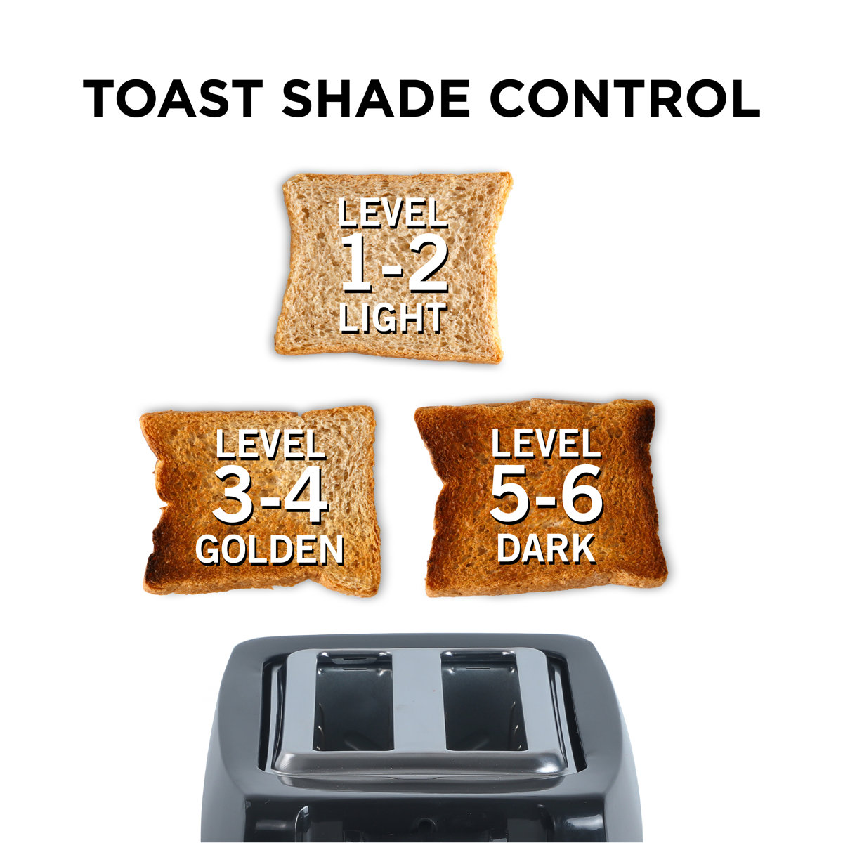 CHK Series Commercial Chef CCT2201B - 2 Slice Toaster