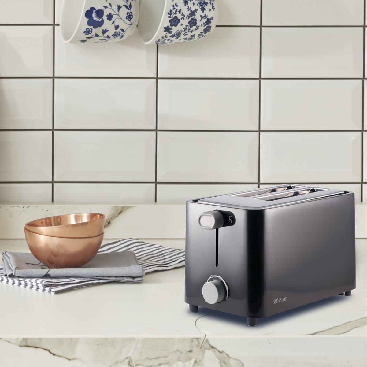CHK Series Commercial Chef CCT2201B - 2 Slice Toaster