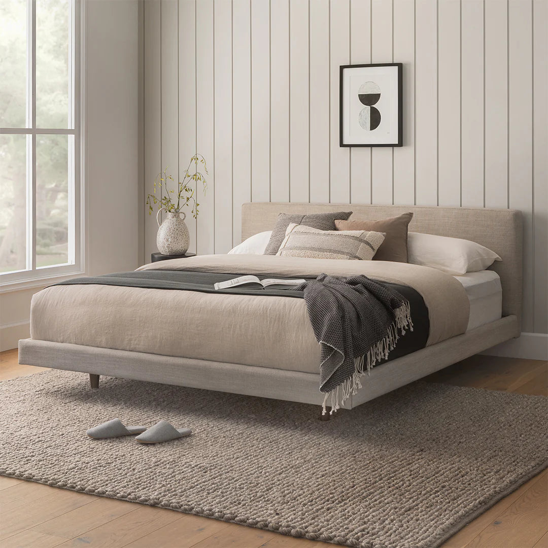 Tessu Low Profile Upholstered Bed