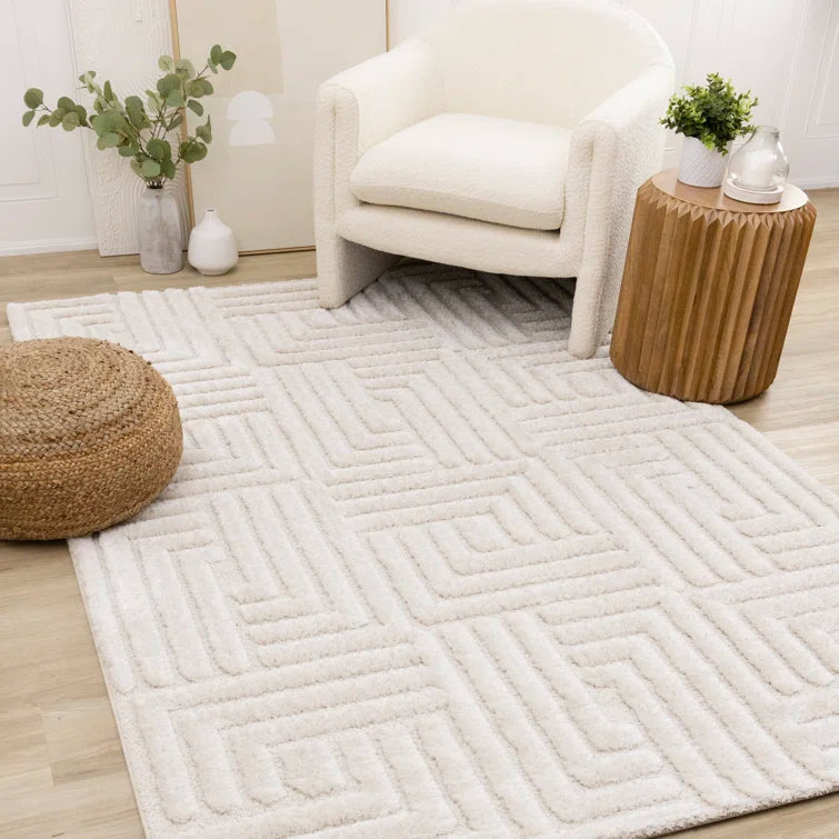 Luxe Geometric Indoor Area Rug