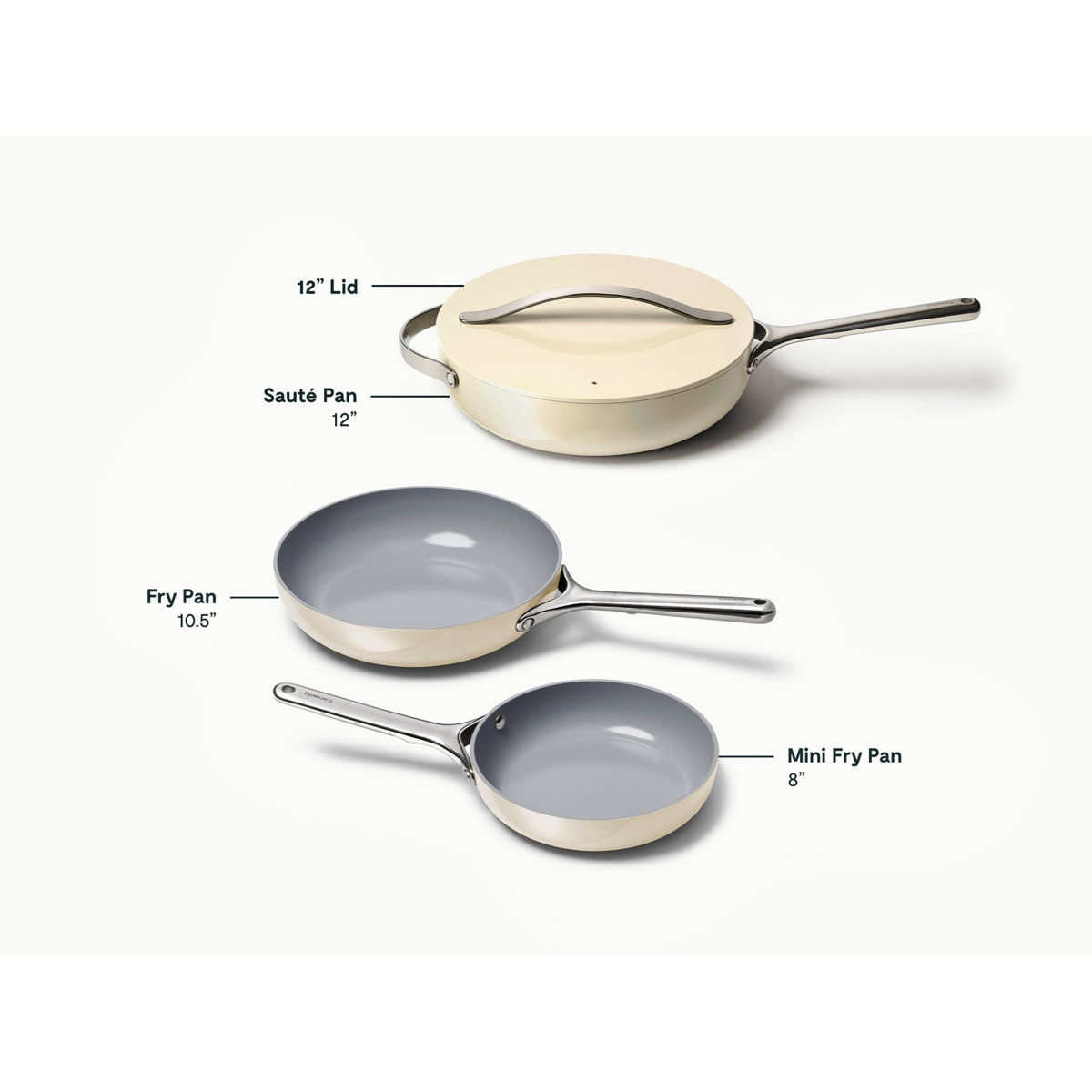 Caraway Fry Pan Trio