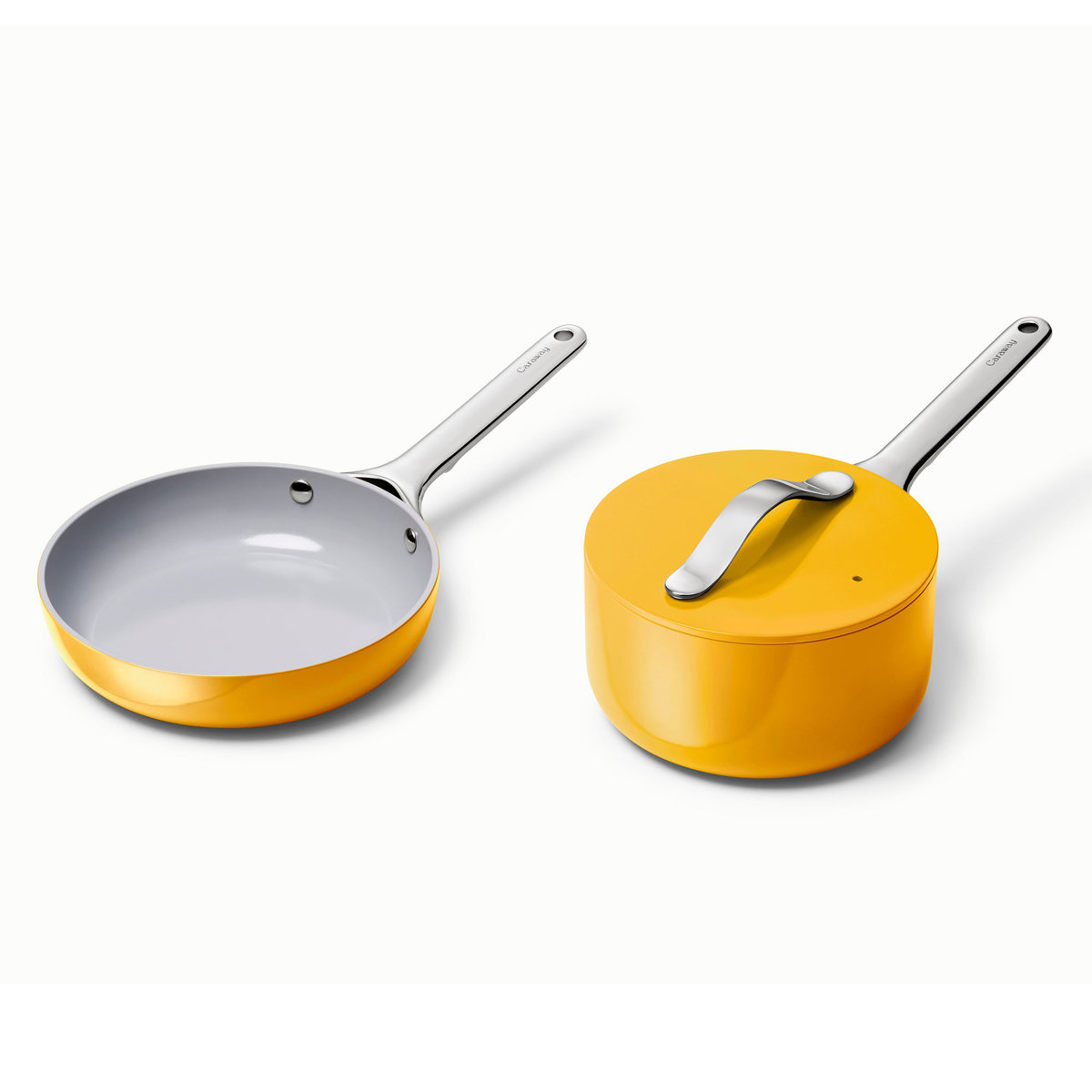 Caraway Nonstick Ceramic Minis Duo Cookware Set - Fry Pan & Saucepan