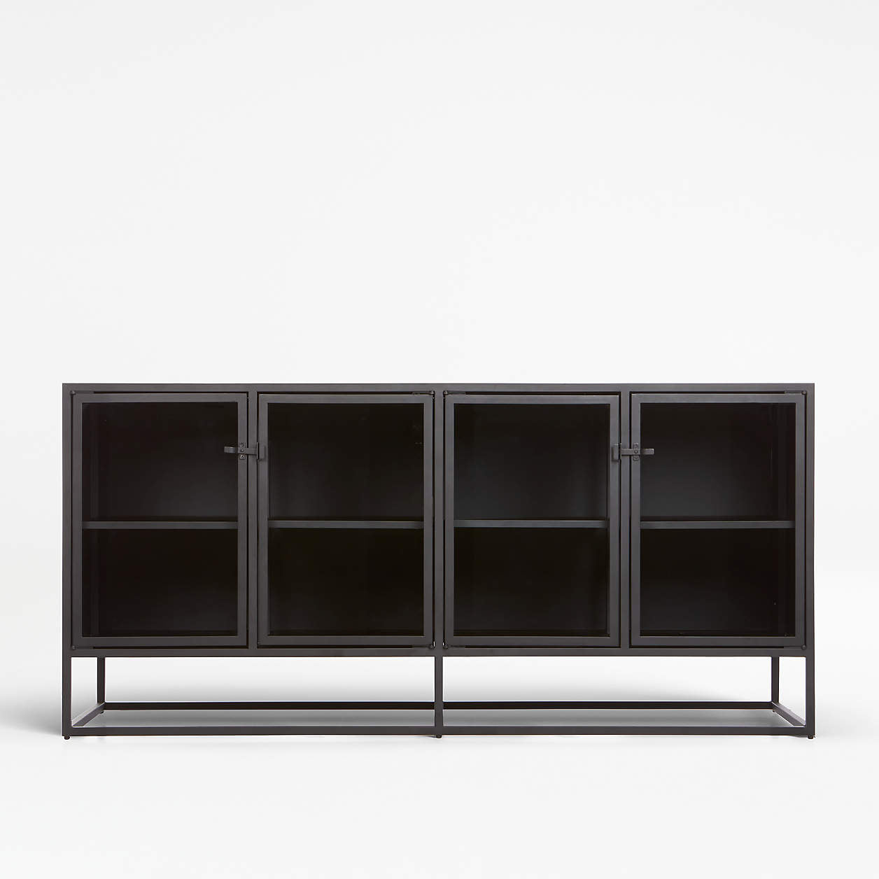 Casement 66" Black Credenza