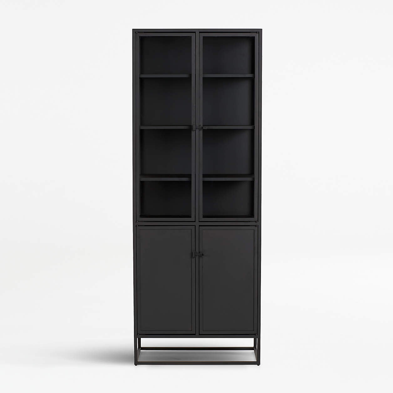 Casement 32" Black Storage Cabinet