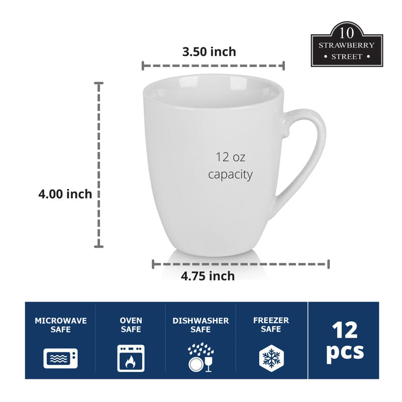 Catering Packs Round Mugs (Set of 12)