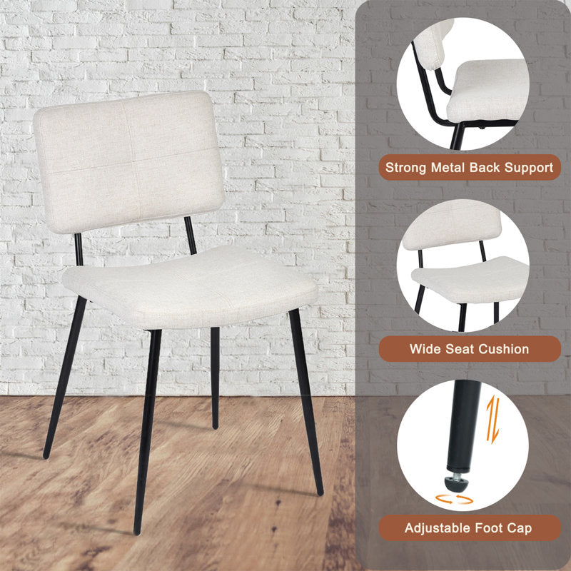 Christiene Upholstered Side Chair Kitchen Dining Chair for Restaurant Coffee Shop