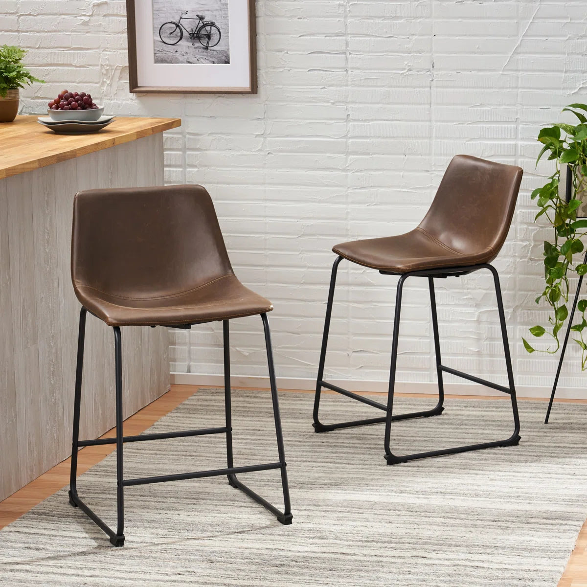 Cobina Upholstered Counter & Bar Stool (Set of 2)