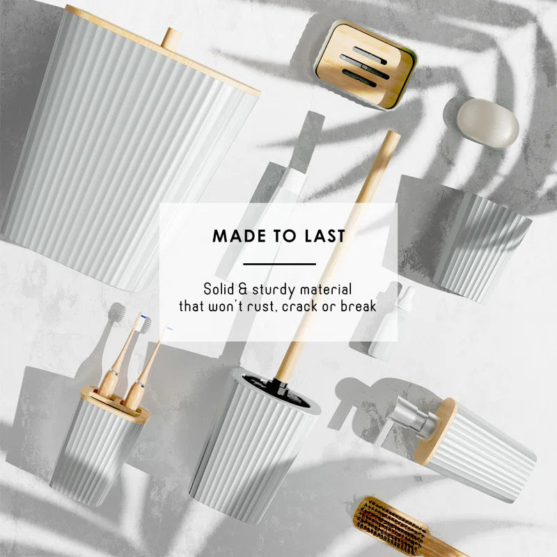 Complete 22 Piece Bathroom Accessory Set with Bath Rugs, Shower Curtain Set, Liner, and Hooks