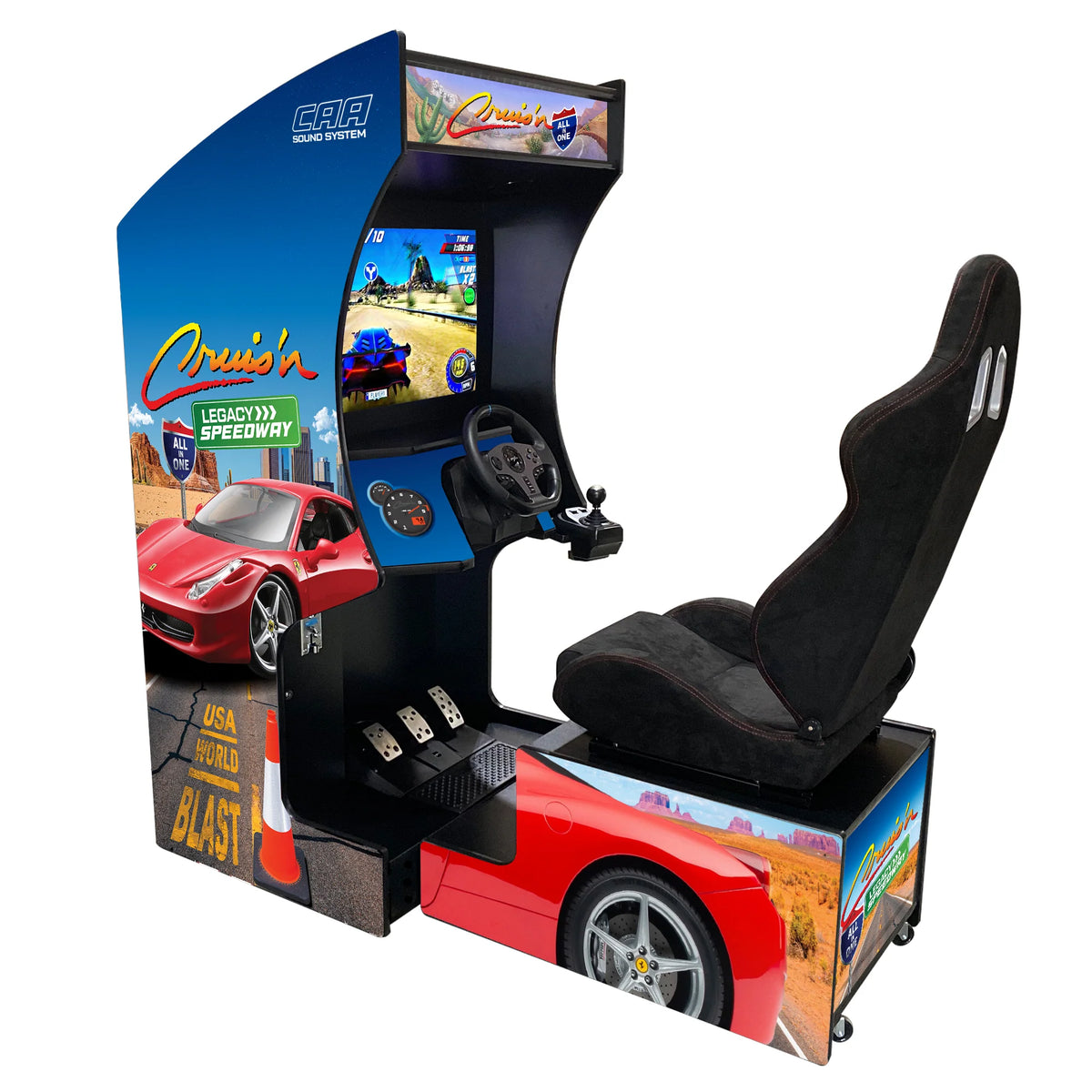 Lexus Model Arcade Machine Classic Racing Arcade Machine | 205 Classic Racing Games | Cruis'n Leg ...