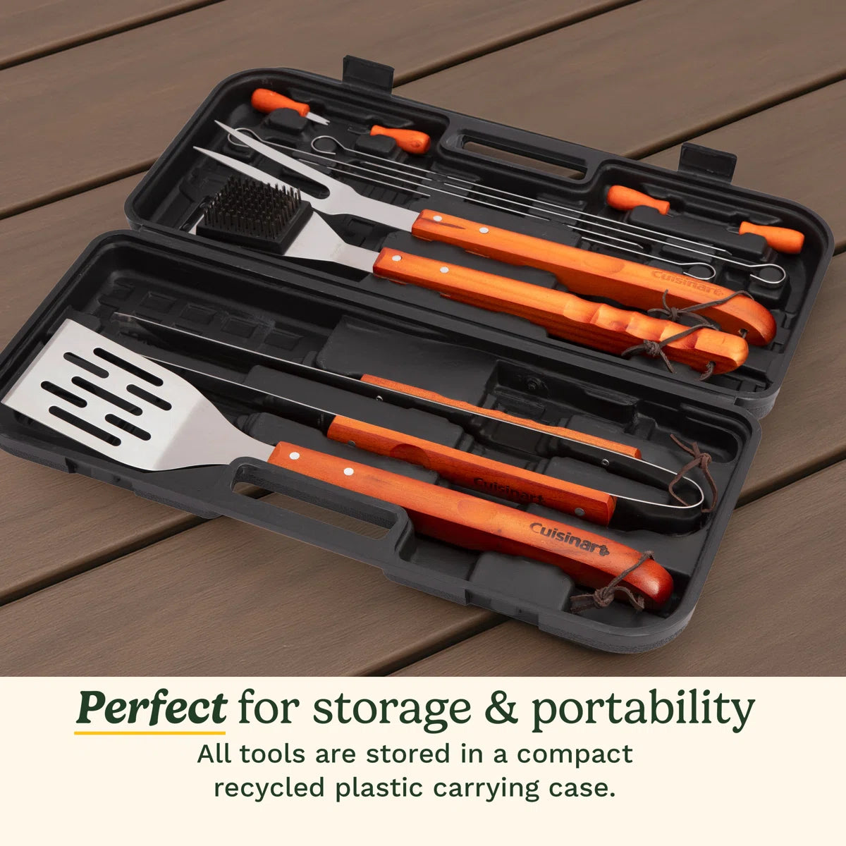 Cuisinart 13 Piece Wooden Grill Tool Set