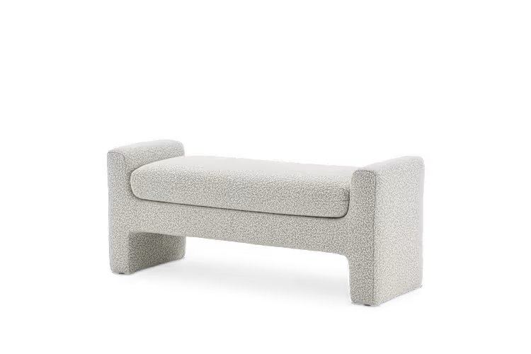 Dakota Performance Bouclé Storage Bench