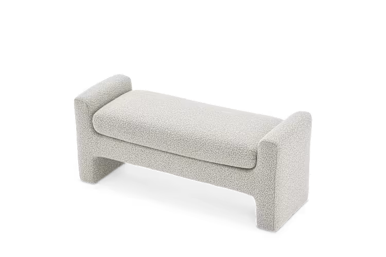 Dakota Performance Bouclé Storage Bench
