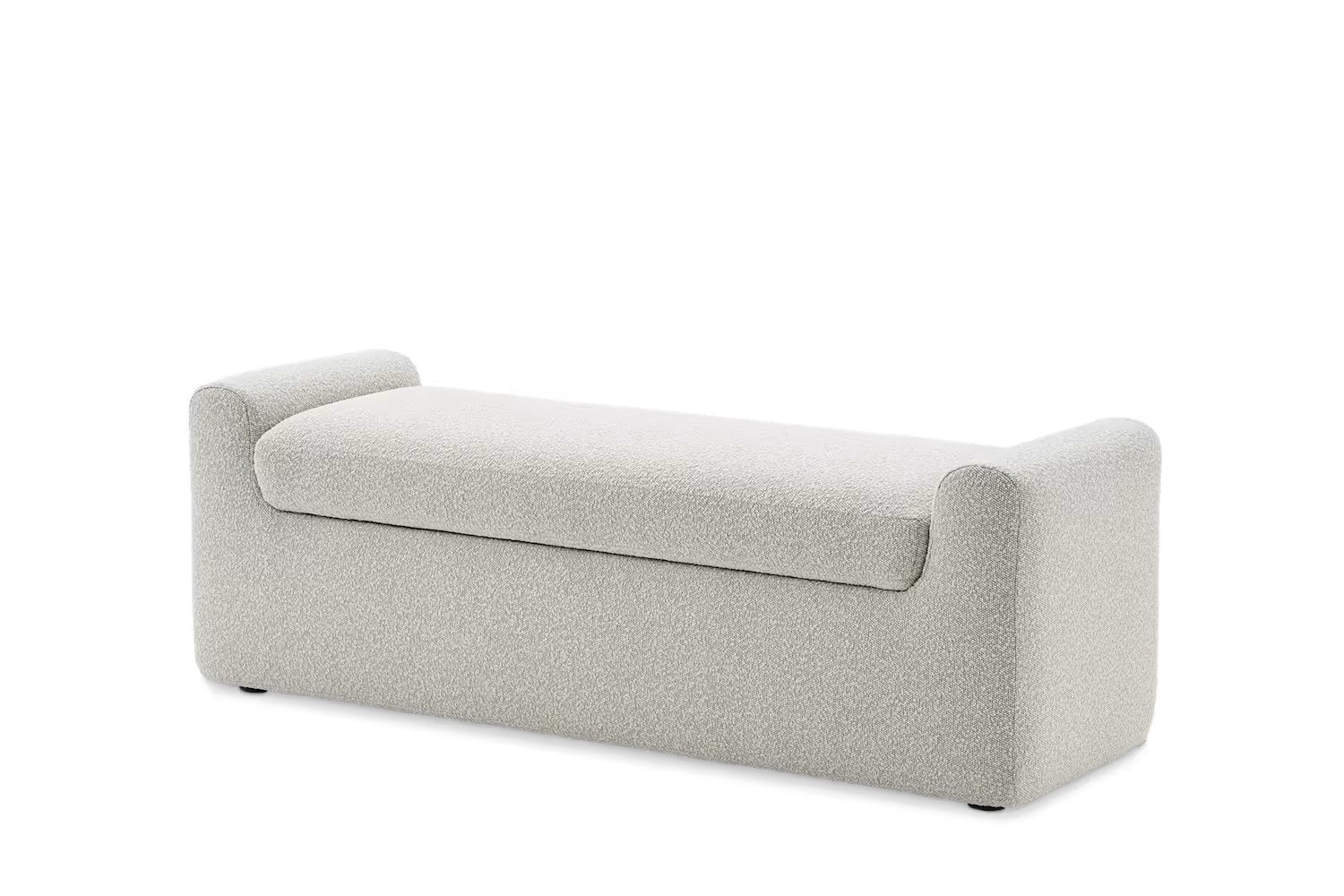 Dakota Performance Bouclé Storage Bench