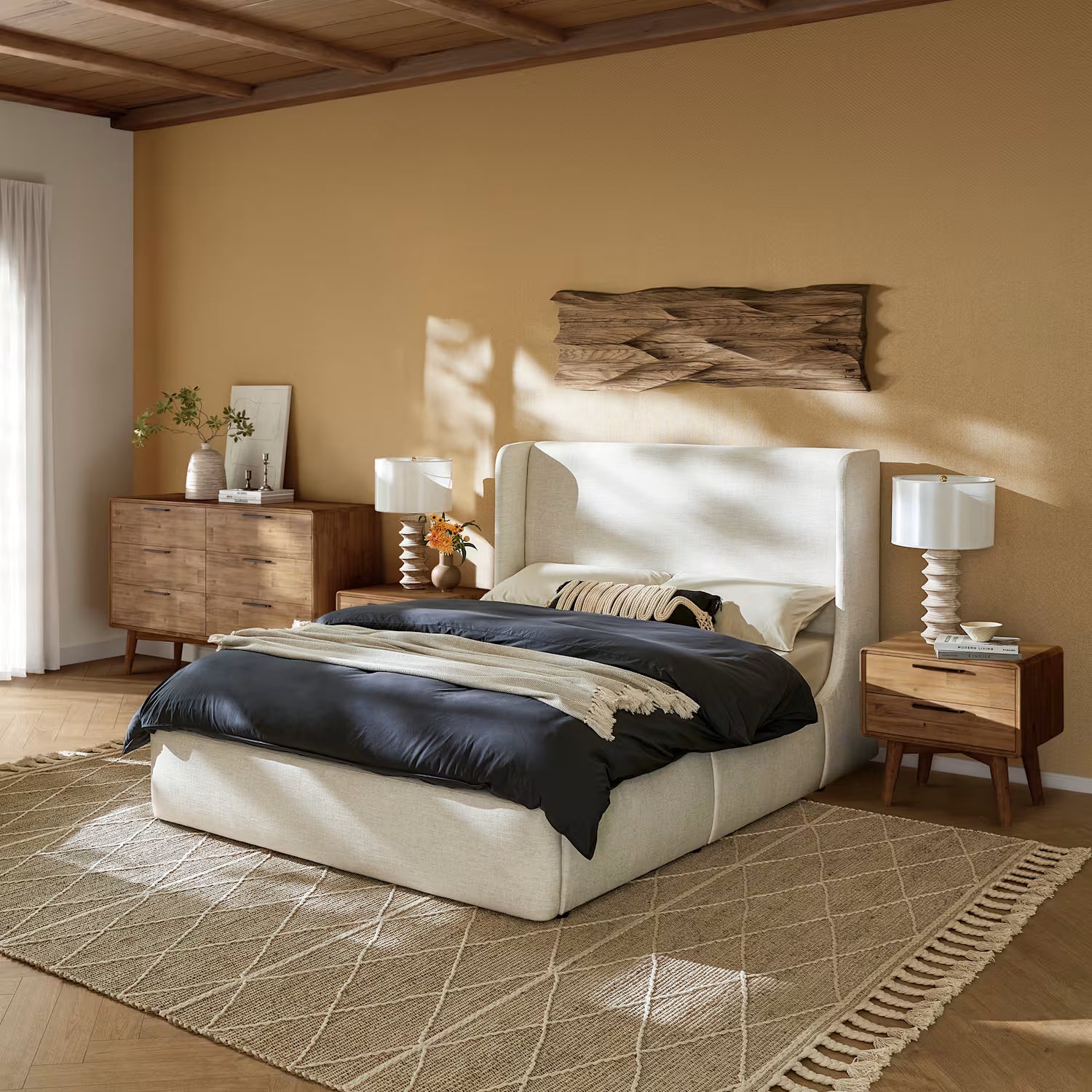 Dalton Bed with Seb Bedroom Storage