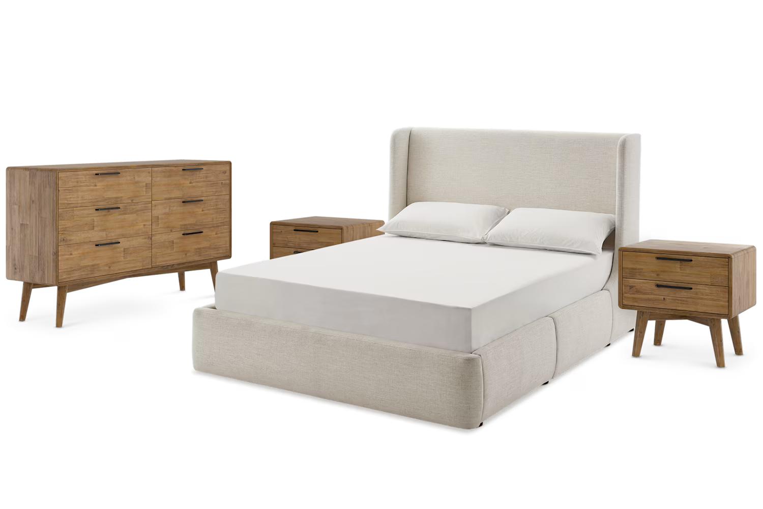 Dalton Bed with Seb Bedroom Storage