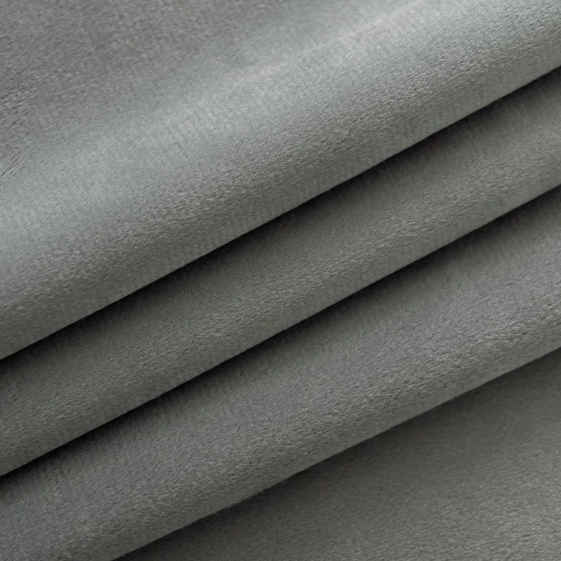 Deavion Velvet Solid Color Metal Grommets Room Darkening Curtain Panels (Set of 2)