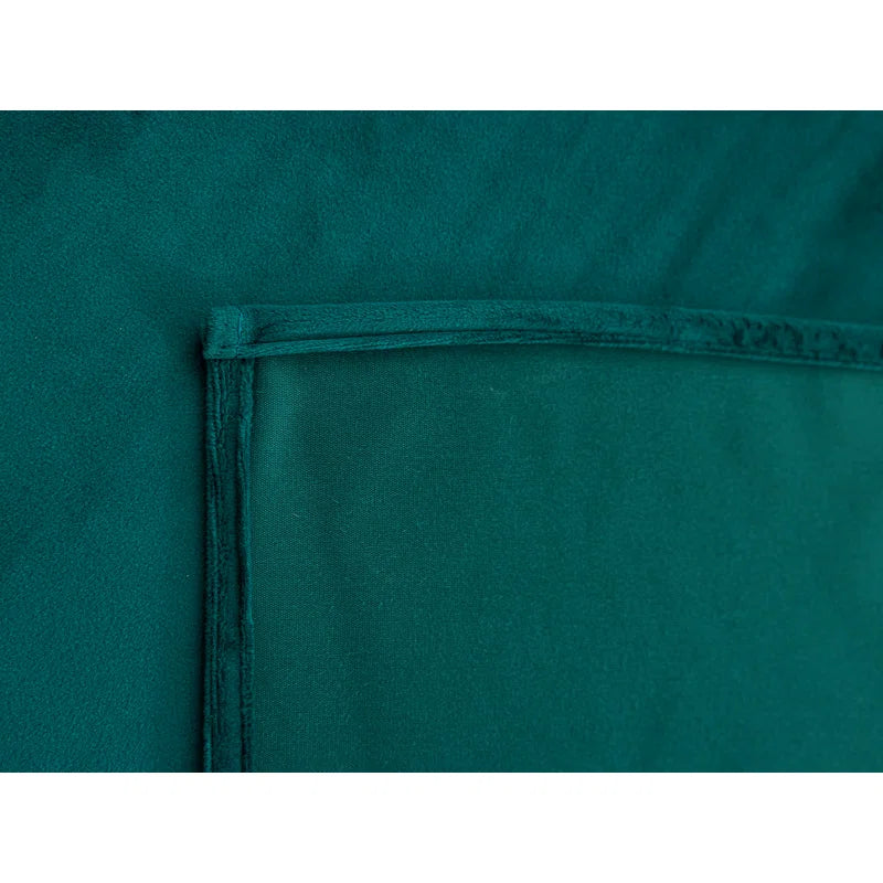 Deavion Velvet Solid Color Metal Grommets Room Darkening Curtain Panels (Set of 2)